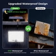 thumbnail image 4 of Hovmap Outdoor Solar Flood Light, Motion Sensor 3 Modes Split Solar Light with Remote Control, IP65 Waterproof 16ft Cable for Yard Garage Patio Garden, 4 of 9