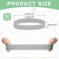 thumbnail image 2 of 50Pcs Silicone Rubber Bands Non-slip 4 Inch Flat for Books, Gray, 2 of 6