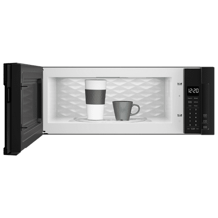 Whirlpool - 1.1 Cu. Ft. Low Profile Over-the-Range Microwave Hood Combination - Black