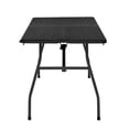 thumbnail image 5 of Mainstays Black 6 Foot Fold-in-Half Plastic Table, Indoor Outdoor, Scratch Resistant, Stain & UV Damage, Built-in Carry Handle, 5 of 7