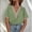 Army Green womens tops, variant on pimelu Womens Tops Womens Shirts Plus Size Loose Lightweight Chiffon Lace Trim Shirts Summer Trendy Solid T Shirt Girls V-Neck Short Sleeve Blouses