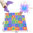 thumbnail image 6 of 108 Tiles Alphabet Floor Mat – 84.6inx28.2in Interlocking & Removable EVA Foam – 0.3in ABC Tiles Foam Puzzle Mat for Toddlers, Kids Play Rug with Letters of The Alphabet and Numbers, 6 of 7