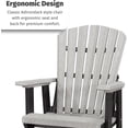 thumbnail image 5 of DutchCrafters Slat Fan Back Poly Adirondack Glider Outdoor Patio Chair, 5 of 6