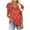 Red, variant on Wiyuqeen Womens Petal Short Sleeve Tops Trendy Comfy V Neck Summer Tees Casual Stripe Printed Tshirts Soft Stretchy Going Out Blouses