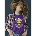 thumbnail image 2 of Vibin’ Since Day One - Cool Retro Emoji Smiley Graphic Women's T-shirt, 2 of 4