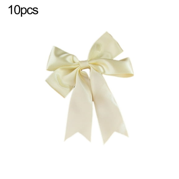 WEGFTDUOP Christmas Polyester Ribbon Swallow Tailed Bow Double Gift Packaging Ribbon Bow Christmas Tree Decorations