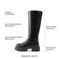 thumbnail image 4 of Botas DREAM PAIRS SDKB2301W Altas con Plataforma Gruesa Negras, 4 of 7
