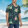 thumbnail image 3 of Kll Men'S Hawaiian Shirt Short Sleeve Button Down Beach Shirts-Cactus 2, 3 of 7