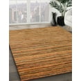 thumbnail image 2 of Ahgly Company Indoor Round Abstract Orange Abstract Area Rugs, 3' Round, 2 of 6