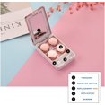 thumbnail image 2 of Vordrassil MC2 Contact Lens Case with Manual Contact Lens Cleaner Machine, Portable Contact Box with Mirror Tweezers Remover Tool Solution Bottle for Daily Outdoor Travel. (Rose), 2 of 8
