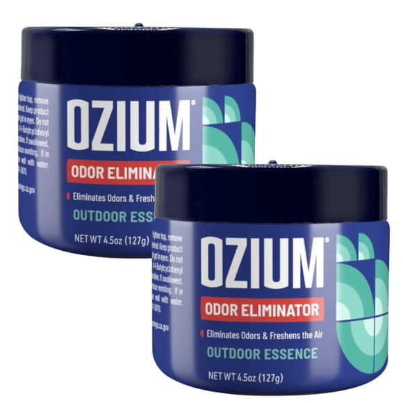Gel eliminador de olores Ozium, paquete de 2 unidades, 127 g, Outdoor Essence