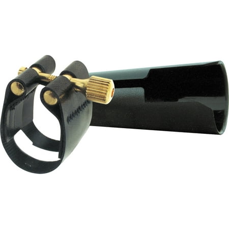Rovner L7.5 Light Ligature with Cap for Hard Rubber Berg Larsen Bari Sax, Gold Fittings