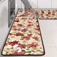 thumbnail image 2 of Kitchen Rugs Sets Of 2,Pioneer Flower Floral Print Pattern Anti Fatigue Kitchen Mat Rugs Non Slip Washable,Decorative Kitchen Floor Mats for Kitchen,Sink,Laundry,17"x47"+17"x47", 2 of 5
