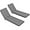 Gray, variant on XgoodX Outdoor Chaise Lounge Cushions Set of 2, 72 x 21 x 3 in Patio Recliner Chair Pads, Fade-Resistant Sun Lounger Cushions with Removable Covers for Poolside, Deck, Lawn, or Beach Chairs，Gray