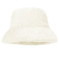 thumbnail image 4 of TZ Promise Women Plush Fluffy Bucket Hat Warm Lining Winter Faux Fur Cozy Wide Brim Winter, 4 of 5