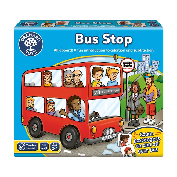 Orchard Bus Stop Adding and Subtracting Board Game