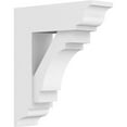 thumbnail image 1 of Ekena Millwork BKTP03X12X14MRC01 Support de PVC de Qualité Architecturale Standard avec Extrémités Traditionnelles - 3 x 12 x 14 Po., 1 of 1