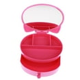 thumbnail image 3 of Exhibición Linda De De Joyería , Caja Del Organizador Del Almacenamiento De La Baratija Para Las De Las Mujeres, 15.5 X 12.5 Rosa roja, 3 of 8