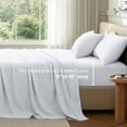 thumbnail image 6 of Bare Home Premium 1800 Collection 4-Piece Bed Sheet Set with Envelope Pillowcases, Full XL, White, 6 of 9