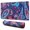 Blue Pioneer Flower-1, variant on Long Mouse Pads for Desk,Blue Traditional Floral and Vine Pattern Desk Mats on Top Of Desks, Desk Mouse Pad Extra Large with 3mm Non-Slip Base and Stitched Edge for Gaming,Office,Work,Home 31.5"x11.8"