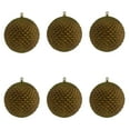 thumbnail image 5 of Vickerman 4" Olive Durian Glitter Ball Ornament, 6 per Bag, 5 of 7
