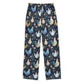 thumbnail image 2 of Wobogo Chicken Watercolor Long Pajama Pants Bottoms Soft Sleepwear with Pockets, 2 of 9