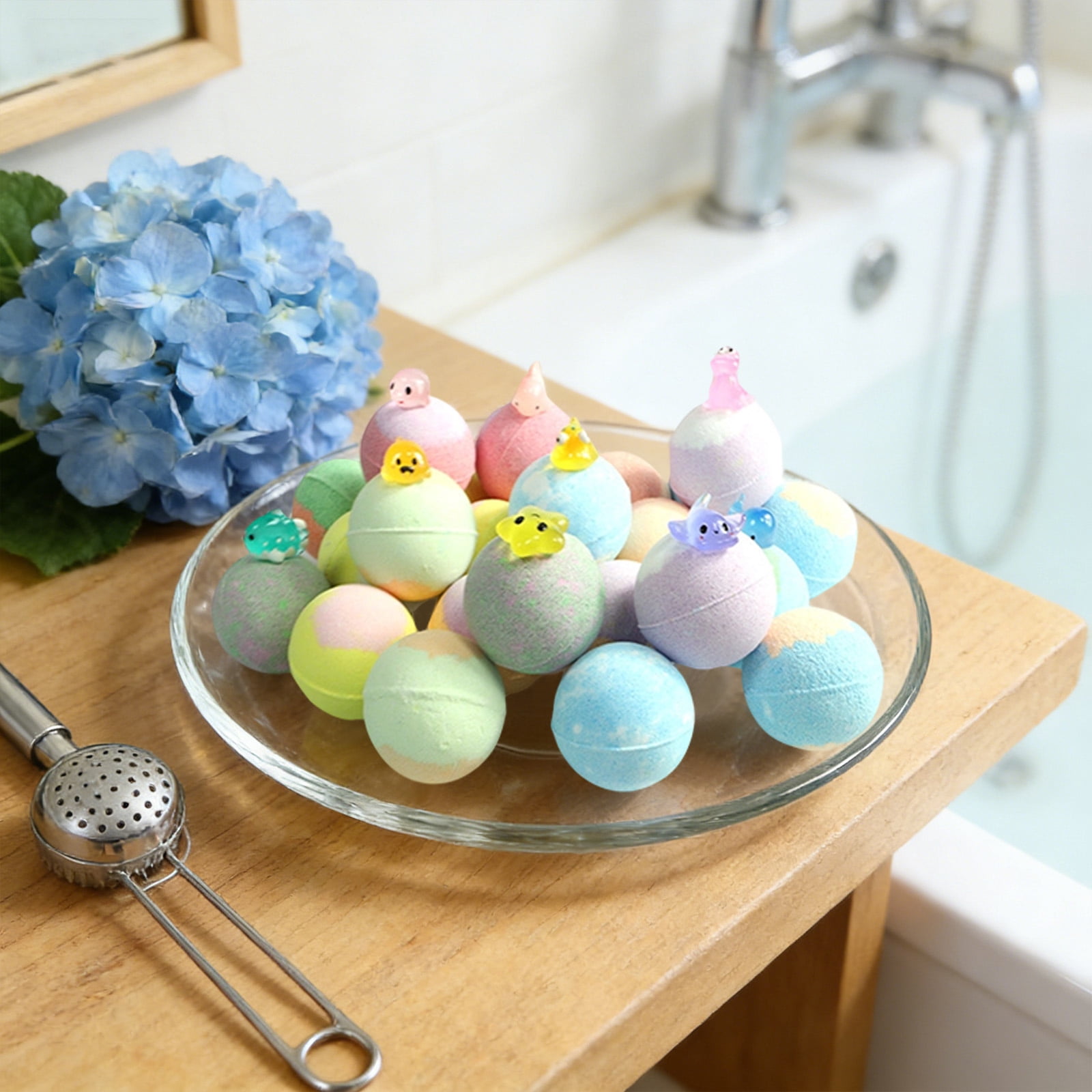 Bath Bomb for Kids with Surprise Inside, 24 Pcs Bath Bomb, Easter Gifts for Kids, Easter Basket Stuffers, Bubbles for Kids, Bath Toys for Kids