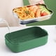 thumbnail image 3 of Fiambrera térmica infantil con recipientes de plástico de 700 ml y acero de 480 ml, hermética para comidas escolares o de oficina, recipiente duradero para preparar comidas Aestivo | Verde |, 3 of 6