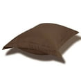 thumbnail image 4 of Unique Bargains Pillowcases Soft Microfiber Pillow Shams Set of 2 Queen Brown, 4 of 8