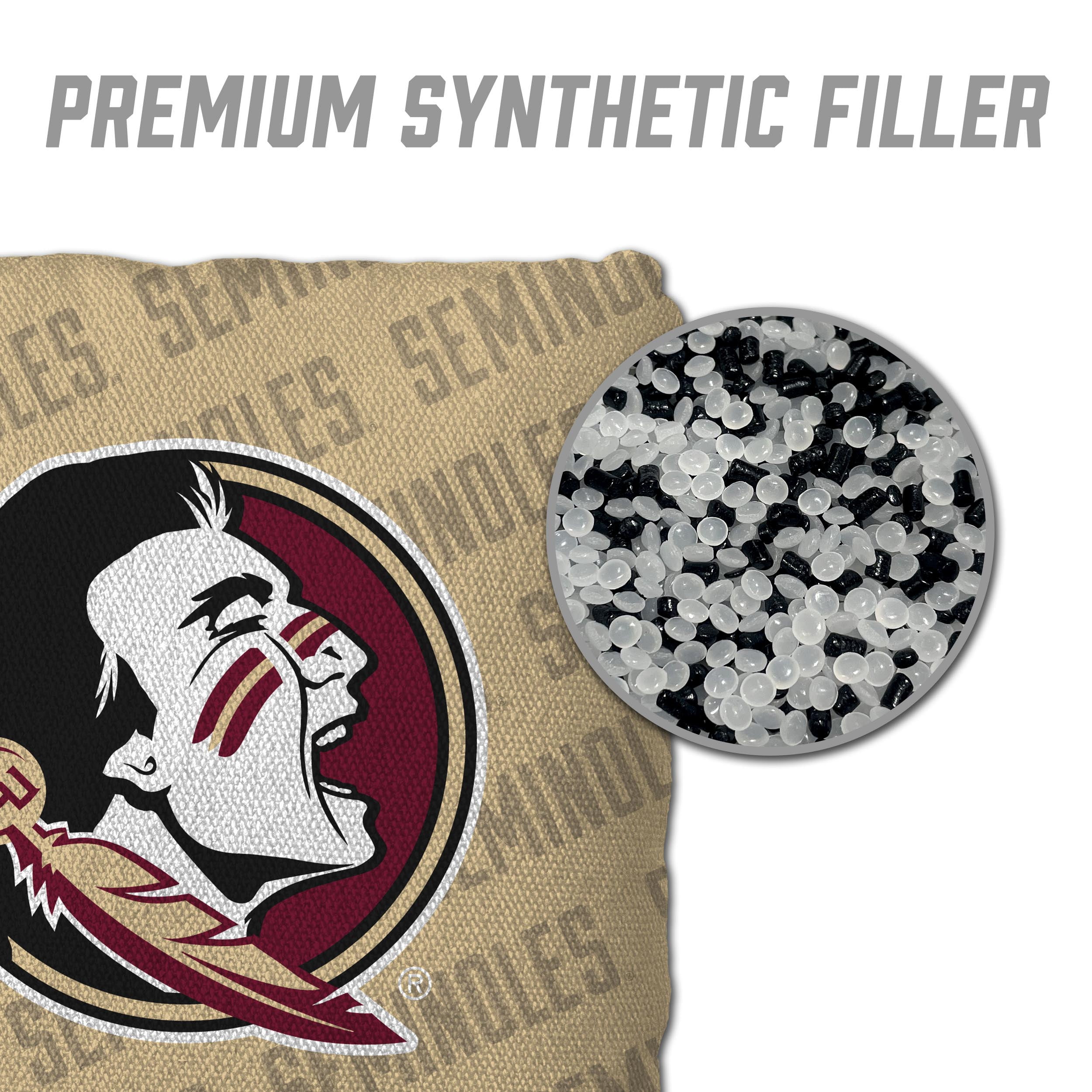 NCAA Florida State Seminoles Cornhole Bags - 4PK - Gold