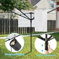 thumbnail image 6 of bimiti Outdoor Umbrella Clothes Dryer with 4-Aluminum Arms, Rotary Umbrella Drying Rack Adjustable Height 165 ft. Clothesline, 6 of 13