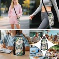 thumbnail image 6 of Yuyamidu Boho Butterfly Backpack and Lunchbox, Pencil Case, Water Bottle Pouch & Keychain, 5-Piece School Bag for Girls 8-12, 17 inch Lightweight Bookbag for 3rd-6th Grade, Back to School Supplies, 6 of 7
