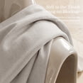 thumbnail image 5 of NICETOWN 100% Blackout Linen Textured Curtains, 52" x 84", 2 Panel Set, Thermal Insulated Room Darkening Window Drapes for Bedroom and Living Room, Beige, 5 of 9