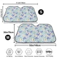 thumbnail image 3 of Uemuo Colorful Butterfly Pattern Accordion Car Windshield Sun Shade, Foldable Reflective Sun Visor for Car, Reflector Windshield Sunshade-, 3 of 7