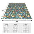 thumbnail image 3 of Honeii Foxes and Birds in Forest Print Fleece Blanket - Throw Blanket for Bed, Sofa, Couch, Camping, and Travel , Microplush Ultra Soft Warm Blanket-50"x40", 3 of 7