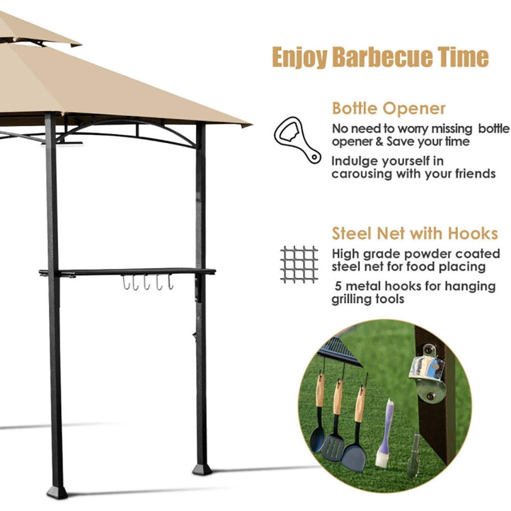 Aimee Lii 8' x 5' Outdoor Patio Barbecue Grill Gazebo, Backyard Canopy Gazebo Aimee Lii 8' x 5' Outdoor Patio Barbecue Grill Gazebo, Backyard Canopy Gazebo
