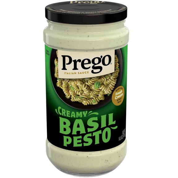 Prego Creamy Basil Pesto Pasta Sauce, 14.5 oz Jar