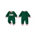 thumbnail image 2 of Cenuakty Baby Boy Christmas Romper Embroidery Long Sleeve Crew Neck Bodysuit, 2 of 9