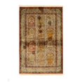 thumbnail image 1 of 4 x 6.08 ft. Multi Hand Knotted Silk Panel Qum Rug, 1 of 1