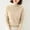 01 Beige, variant on YueHuiYing Womens Long Sleeve Tops Solid Color Funny Tshirts Shirts Dressy Casual Loose Fit Lightweight Sweater
