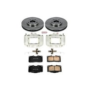Power Stop Stock Replacement Brake Pad and Rotor Kit with Calipers KCOE796A