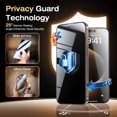 thumbnail image 2 of Protector de pantalla EGV compatible con iPhone 15 Pro Privacy de 6.7 pulgadas, 2 of 6