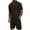 1-black, variant on COOFANDY Men's 2 Pieces Outfits Quarter Zip T Shirt and Shorts Set Casual Athletic Suit Summer Tracksuits