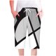 thumbnail image 2 of Puntoco Pantalones cortos de salón para mujer, pantalones cortos casuales para mujer, pantalones holgados, cómodos, con cintura elástica y cordón de pierna recta y bolsillos, 2 of 5
