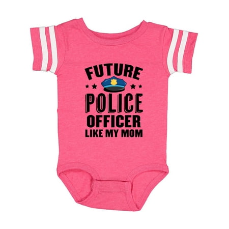 

Inktastic Future Police Officer Like My Mom Gift Baby Boy or Baby Girl Bodysuit