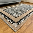 thumbnail image 2 of Alfa Rich 3x5 Cheetah Leopard Animal Pattern Beige Black Washable Woven Cotton Reversible Runner Rugs, 2 of 4