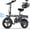 48V 10.4AH-Grey, variant on INSDRGN Electric Folding Bike for Teenager and Adults, 10.4AH 48V Battery 14" Electric Bike 500W Motor, 28 Miles Range, Mini Ebike for City Commuter, UL2849
