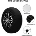 thumbnail image 3 of Funny Raccoon Spare Tire Cover Excited Racoon Wheel Protector for Truck SUV Trailer Camping RV Universal Tire Covers, 3 of 10