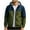 Army Green(mens jackets), variant on George Mens Two Tone Hooded Windbreaker Jackets,Water Resistant,Casual Outerwear Coats with Zippered Pockets,Gray,M