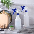 thumbnail image 3 of 12 Pcs 25 oz Plastic Spray Bottles for Cleaning Solutions, Leakproof Adjustable Mist Spray Bottles, Refillable Household Sprayer for Home, Garden Care Cleaning Kitchen Bathroom Yard Use, White Blue, 3 of 8